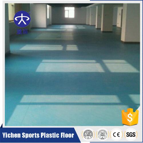 辦公區域PVC塑膠地板施工